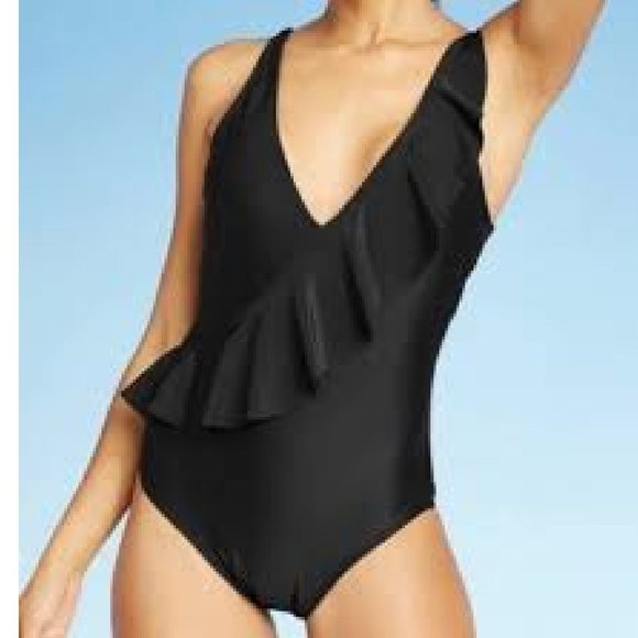 Kona Sol Other - Kona Sol Ruffle One Piece Swimsuit